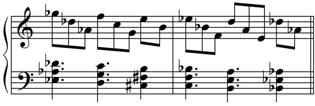 Lesson Five Tertian harmony Quartal harmony New Terms harmony built on the interval of a third harmony built on the interval of a fourth The excerpt below is an example of quartal harmony.