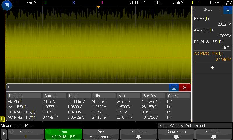 08 Keysight Evaluating Oscilloscope Vertical Noise Characteristics - Application Note Making Measurements in the Presence of Noise When you use an oscilloscope on its most sensitive V/div settings,