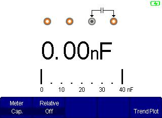 4.6 Make Capacitance Measurements To measure capacitance, press Cap.