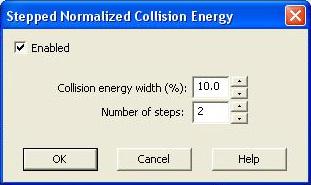 in Figure 23. Figure 23. 17. Enable the stepped collion energy feature.