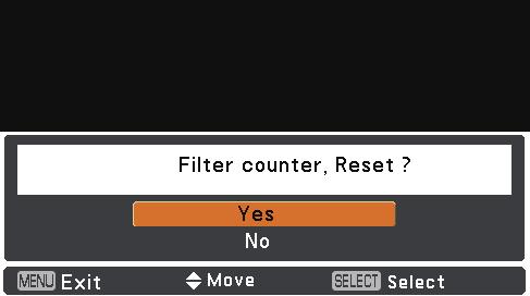 If a Filter warning icon appears on the screen, clean the filters immediately. Clean the filters by following the steps below.