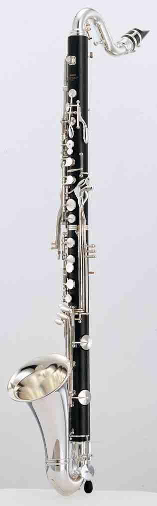Keys and bell: YCL-221 II YCL-221 II Bb bass clarinet Range to low Eb Matte body ABS resin Keys and bell: Nickel-plated