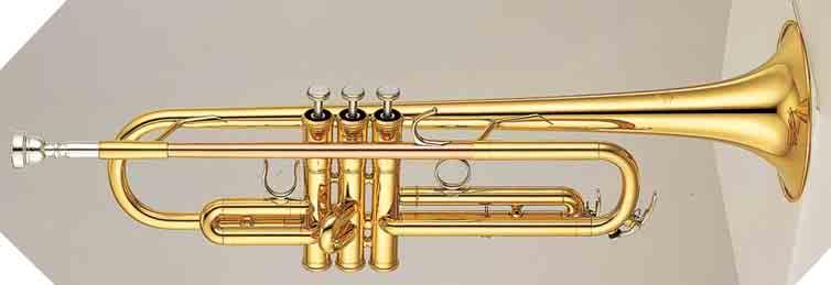 Medium-weight Bb trumpet Gold brass bell Intermediate YTR-4335G II Medium-weight Bb trumpet Gold brass bell YTR-4335GS II Bb Trumpets Model key Bore size Bell