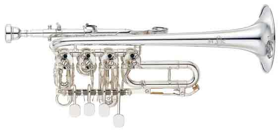 Piccolo Trumpets YTR-988 YTR-988 Bb/A rotary Piccolo trumpet With