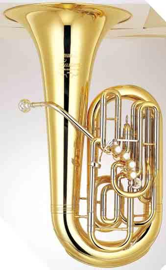 BRASS Instruments Tubas F Tubas YFB-822 In F Front action: 4 pistons, 1 rotary valve a whole step down