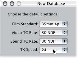 (telecine film speed) refers to the frame rate of the film in the telecine equipment during the transfer to video.