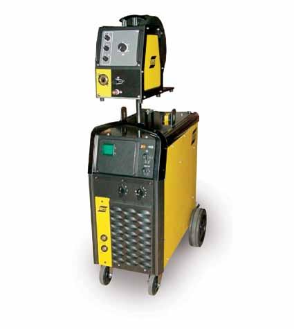 Origo Mig 320-410 - 510 Versatile, simple and powerful Robust, step-controlled MIG/MAG units for the upper capacity range 40 voltage steps Intermediate cables up to 35 metres Electronically regulated