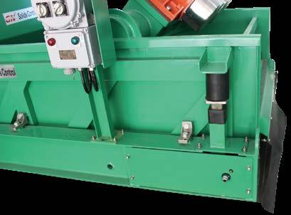 Patented rubber sealing system between shaker screen and shaker bottom frame to allow operators to use