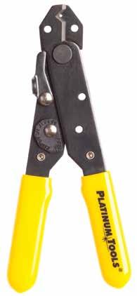 Strippers V-Notch Wire Stripper Designed with a precision ground V-notch blade for superior stripping results on various types of 24-10 AWG jacket insulations.