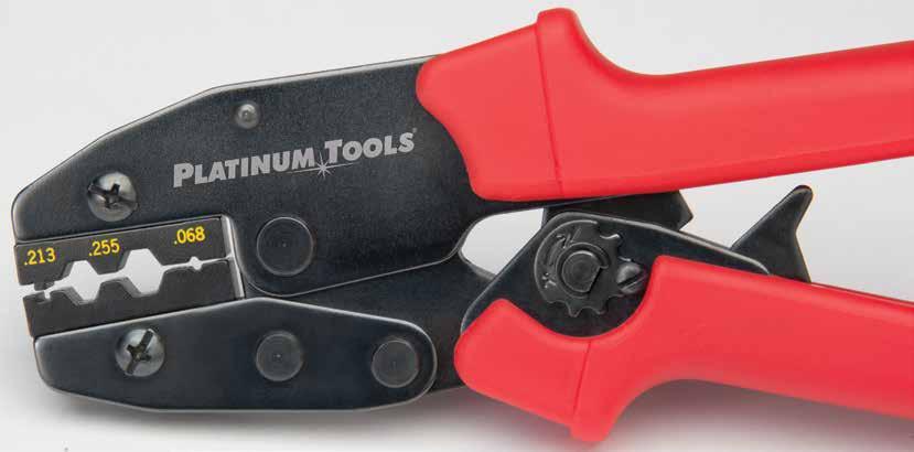 Crimpers 9" Ergo Crimp Tool Here s the next generation of crimp tool technology designed around the user. Crimping is even easier and more comfortable.