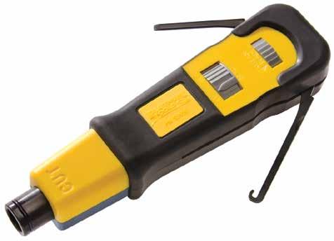 Punchdown Tools PRO-Strike Punchdown Tool Combines rugged design, an ergonomic comfort grip handle, and enhanced functions.