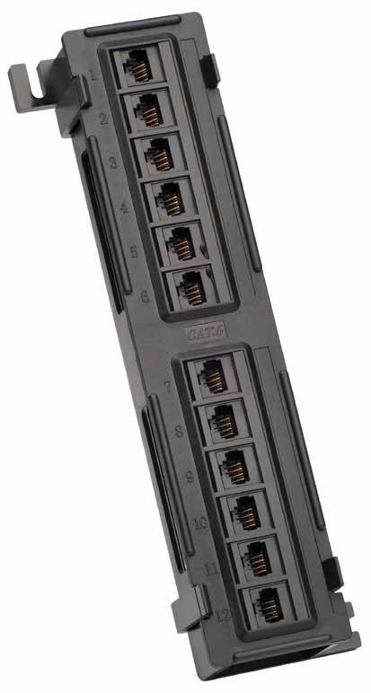 and Cat6 Non-Shielded Wall Mount / Vertical Design 110/Krone punchdown