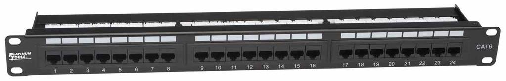 P/N 661-24C6 Front Back 24 Port Cat5e and Cat6 Non-Shielded Patch