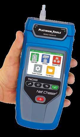 Test & Measurement Net Chaser Ethernet Speed Certifier Tester A complete solution to test and speed certify the data-carrying capabilities of Ethernet network cables up to 1 Gb/s.