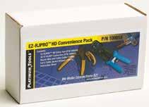 Termination Pod For Additional Information: EZ-RJPRO HD Crimp Tool Crimper section, page 18 Cat5e/6 Cable Jacket Stripper Stripper section, page 13 Electrician s Scissors Cutter section, page 2