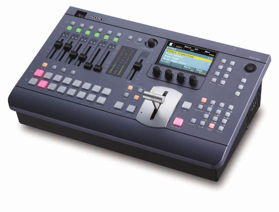 Compact Audio Video Mixing Switcher with Simple and Intuitive Operability Sony introduces a new model to its switcher lineup, the MCS-8M Compact Switcher with a built-in audio mixer and frame