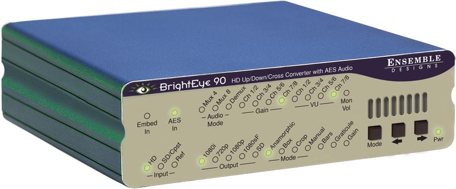 BrightEye 90 HD Up/Down/Cross Converter And ARC With AES Audio HD/SD SDI/Cpst In This BNC input accepts an analog composite video signal, an HD SDI serial digital video signal, or an SD SDI serial