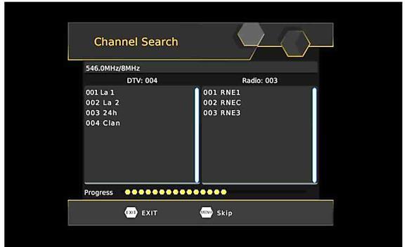 Auto Search This option will automatically search for channels and save them once the scanning is complete. All previously saved channels and settings will be deleted. 1.