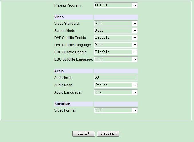 Step one Step two PIC-6-3-8 -Step One: choosing programs Playing Program: This interface, all the programs received will be listed in Source Select region.