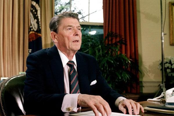 Speech Questions (20 pts) Along with the allusion to High Flight at the end of his speech, how does Reagan express why the