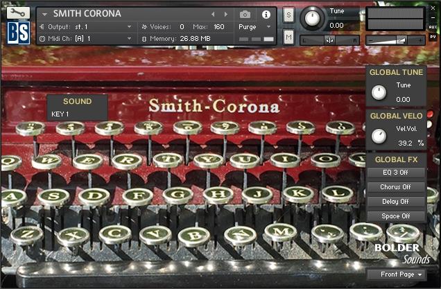 Smith Corona Flat Top - 1934 A beautiful flat top typewriter which stands out among the others with its amazing maroon glossy finish.