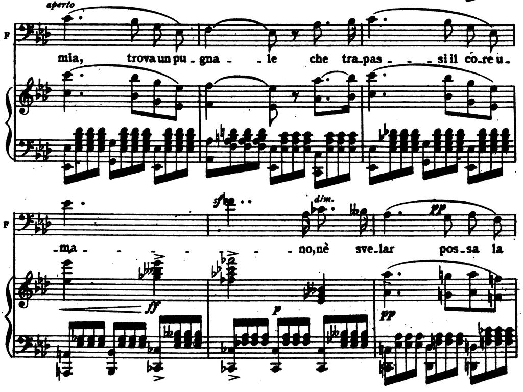 75 Figure 6-8: The octave leap requiring specific attention in "La sua lampada vitale" from I masnadieri 122 Singers who have difficulty with this passage can be divided into two groups.