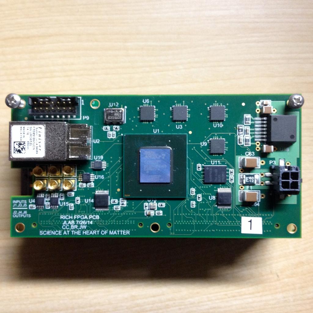 FPGA board FPGA board provides the following features: Support 2 or 3 MAPMT/MAROC 192 channels of 1 ns resolution TDC Single fiber optic interface: TDC reference clock, fixed latency trigger, MAROC