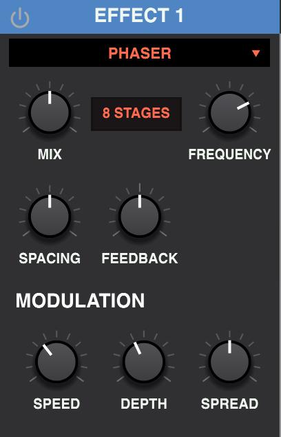 Delay: Sets the minimum delay length. For a chorus effect, you typically increase it to around a tenth of its value range, for a flanger effect, you would set it to 0.