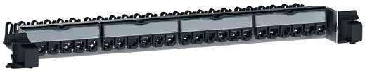 New LCS 2 Patch panels The density performance The LCS 2 high density provide a satisfactory bending radius and avoid