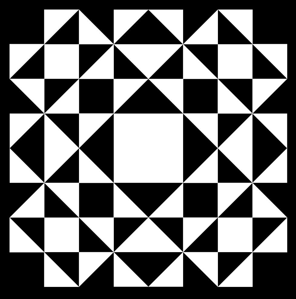 This is then reflected/rotated around to complete the radial symmetry of the grid.