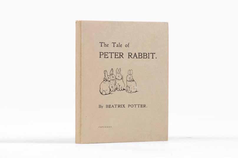 6 The Tale of Peter Rabbit. [London: privately printed by Strangeway & Sons, December 1901] Sextodecimo, pages unnumbered.