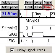 11. Measuring Time and State Values *All the SynaptiCAD timing diagram editors feature a Modeless Measurement environment so that relative and absolute measurements are always displayed on the screen