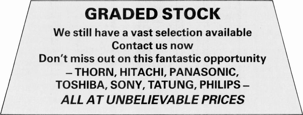TOSHIBA, SONY, TATUNG, PHILIPS - ALL AT UNBELIEVABLE PRICES -(<- 1941 4.