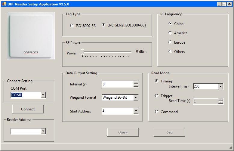 UHF Reader Application 6. Click Install. After a few moments, the InstallShield Wizard Completed screen opens. 7. Click Finish. 6.2 Connecting the Reader Once you ve installed the UHF Reader Setup Application, you must verify that there is a connection between the reader and the software.
