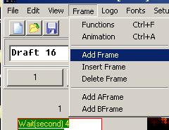 Adding New Frame Menu Frame Add Frame this will add a frame right after the current frame. New frame is created in the same editing mde as the current frame.