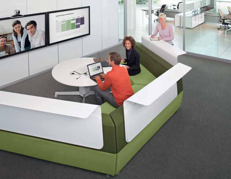 media:scape with HD video conferencing creates dynamic, multipurpose spaces that everyone can use throughout the day.