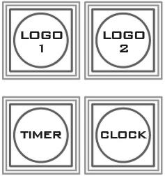 2.3.3 Logo and Clock The SE-2850 has the ability to store six static logos and one dynamic logo.
