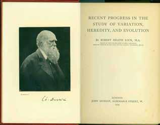 55 Lock, Robert Heath. RECENT PROGRESS IN THE STUDY OF VARIATION, HEREDITY, AND EVOLUTION. Second Edition; pp.