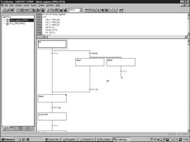 The Ladder Diagram editor enables the immediate call of entry help functions such as access to function libraries and access to the variables editor.