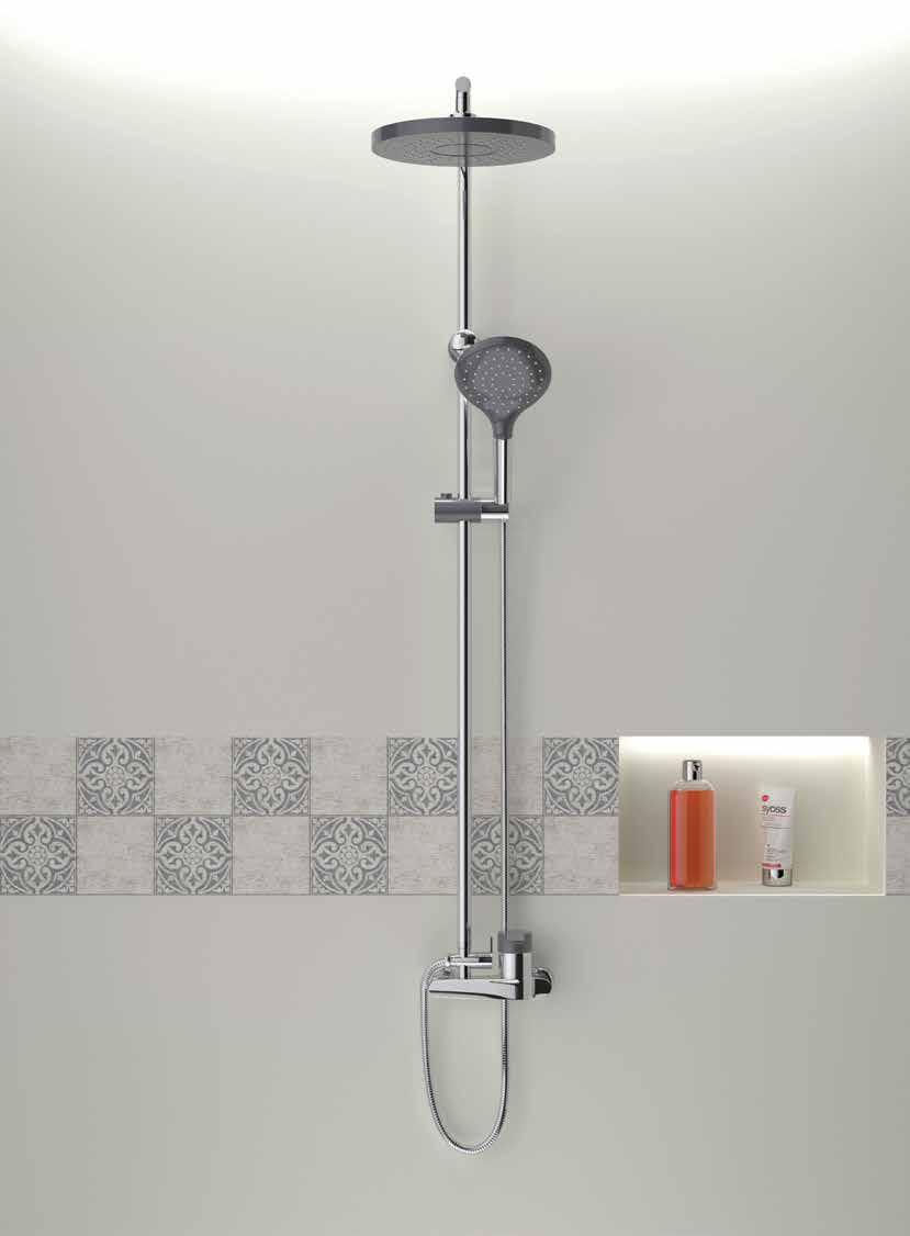 Top Shower 110mm Mono Function White Hand Shower *With designed