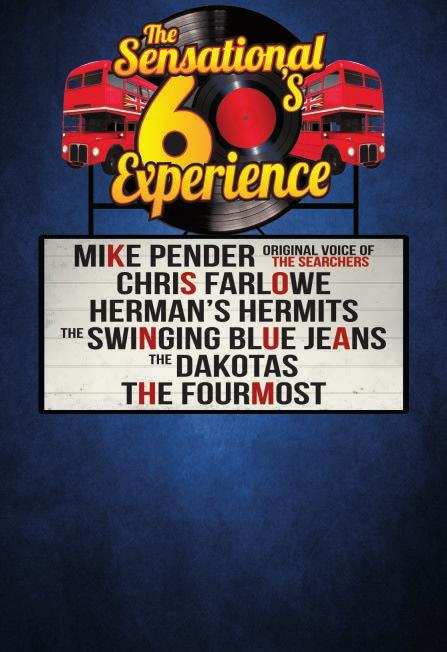 With a brand new production for 2018, the UK s most explosive 60s show, The Sensational 60s Experience returns to Peterborough!