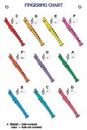 colorful, laminated fingering chart Great visual aid Built in metal eyelets for ease of hanging List price... $19.95 Discounted price... $15.