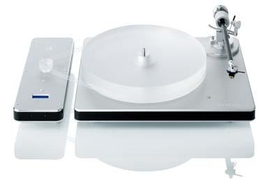 1/3 and 45 rpm) selectable at the touch of a button, with blue LCD display and absolutely precise