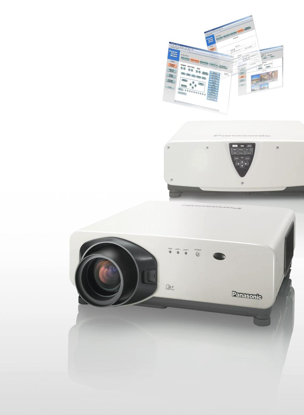The New State of the Art in Image Projection With the and, Panasonic packs a host of leading-edge optical and digital technologies into a sleek, compact body.