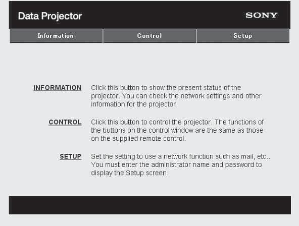 B Network Using Network Features Connection to the network allows you to operate the following features: Checking the current status of the projector via a Web browser.