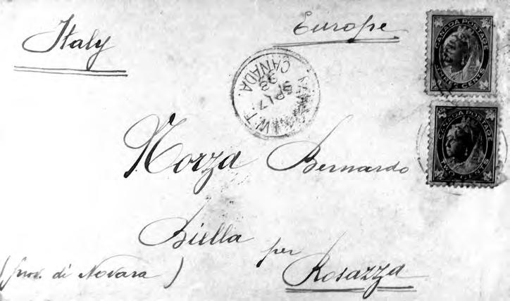 16 Hugh Delaney Figure 2 a. Registered cover to Italy (1898) With Yukon nwt Canada circle postmark. Postage of 5, paying the upu rate. prospectors identified the main river as the Yukon.