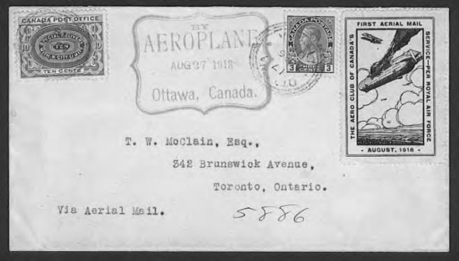 Canadian Pioneer & semi-official air mail stamps and covers bought & sold Singles, tête-beche pairs, blocks, sheets, covers,