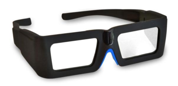 projector. Moreover, the active-shutter glasses benefit from the latest ergonomic innovations and technologies.