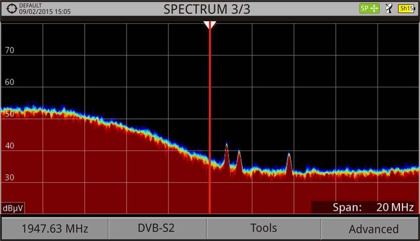 Below are two Beacon screen-shots signals, with a span of 10 MHz and a bandwidth of 100 khz resolution, all with a sweep time of 90 ms.