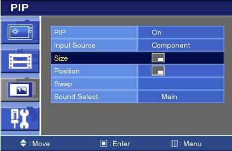 2. Input Source 1) Press the up( ) or down( ) button to select the Input Source. 2) Press the right( ) or SOURCE/SELECT button. 3) Press the up( ) or down( ) button to select the Source option.